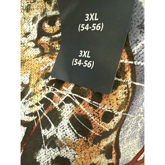 (NEW) Adult 3xl Def Leppard Band Animal T-Shirt Deaf Leopard Black Tee XXXL 80s - Picture 5 of 5